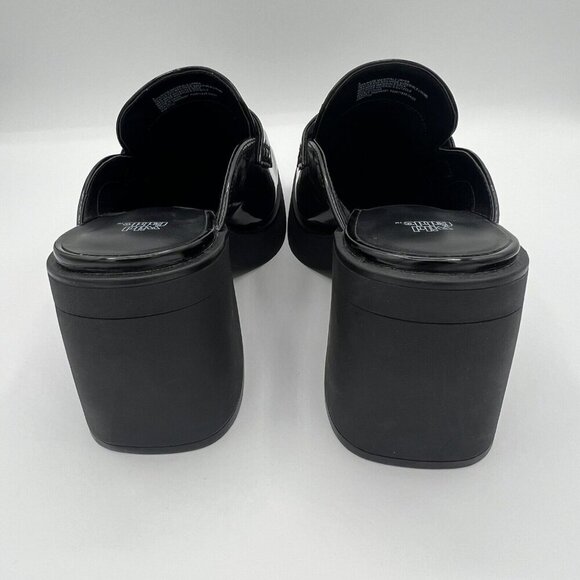 Wild Fable Women’s Eileen Mule Black Slip On Shoes Size 8 Chunky Faux Leather - Picture 4 of 7